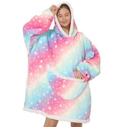 Oversized Blanket Hoodie Men-Women