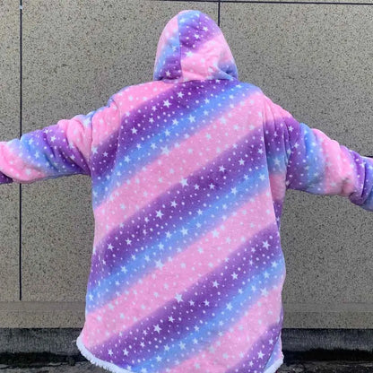 Oversized Blanket Hoodie Men-Women