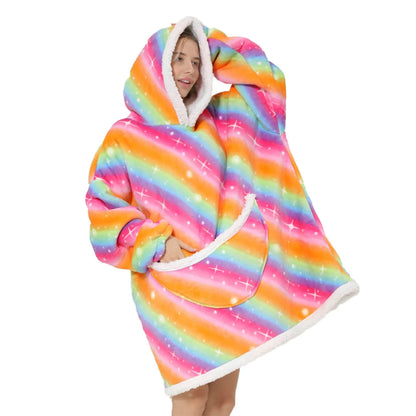 Oversized Blanket Hoodie Men-Women