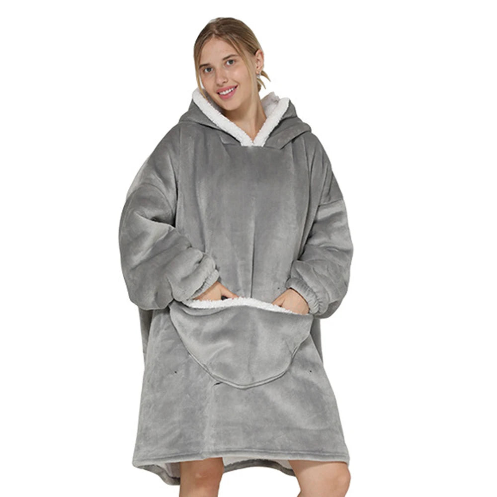 Oversized Blanket Hoodie Men-Women