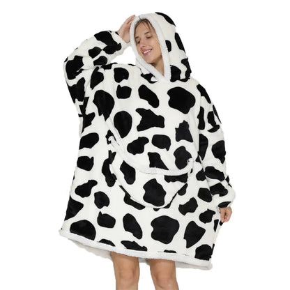 Oversized Blanket Hoodie Men-Women