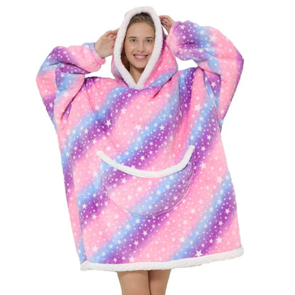 Oversized Blanket Hoodie Men-Women