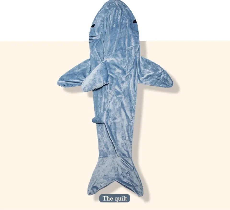 Shark Blanket Adult Hooded Pajamas