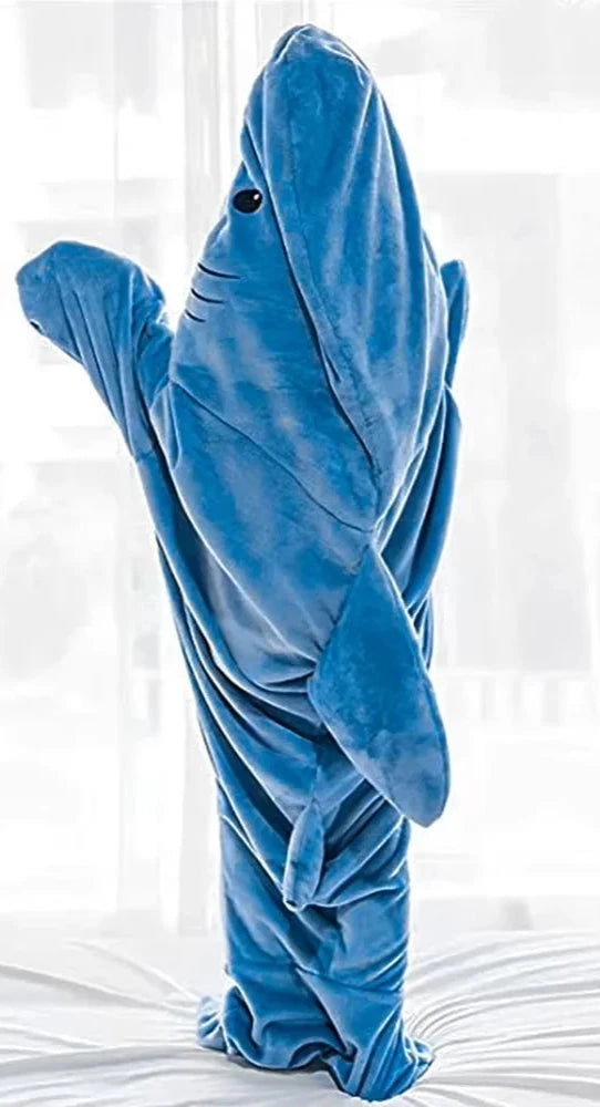 Shark Blanket Adult Hooded Pajamas