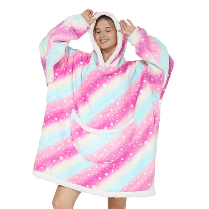 Oversized Blanket Hoodie Men-Women