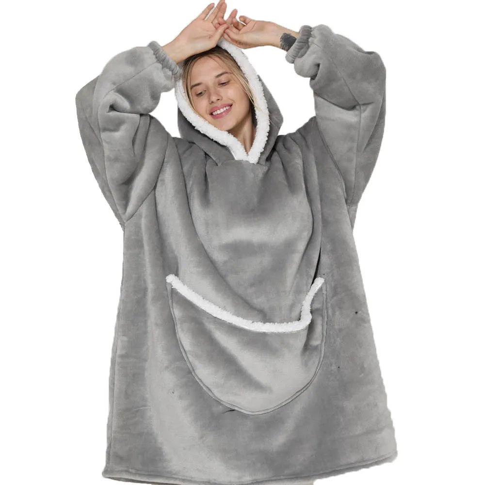 Oversized Blanket Hoodie Men-Women