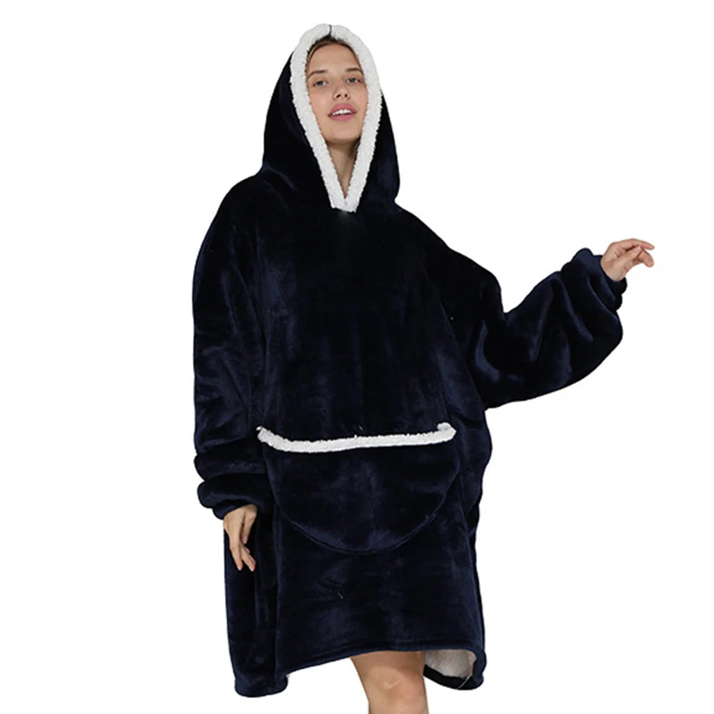 Oversized Blanket Hoodie Men-Women